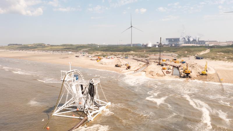 Aanlanding wind op zee