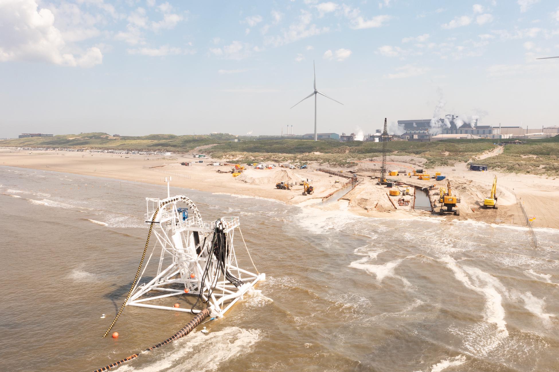 Aanlanding wind op zee